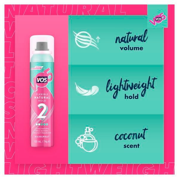 VO5 Flexible Hold Hair Spray 100ml