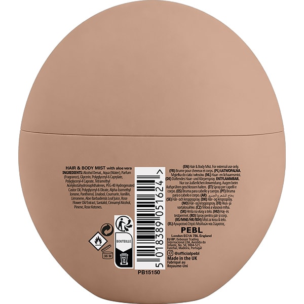 Pebl Crushed Petals & Nude Musk Hair & Body Mist 150Ml