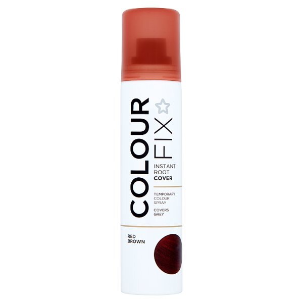 Superdrug Colour Fix Root Cover up Spray Reddish Brown 75ml