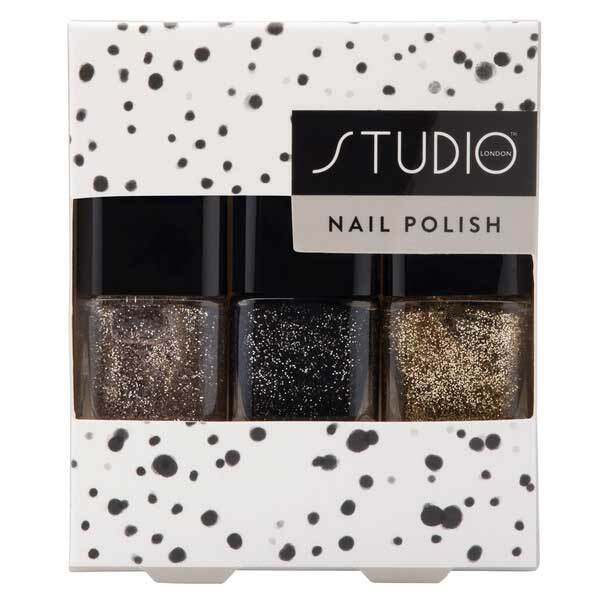 Studio London Glitter Nail Polish Set of 3