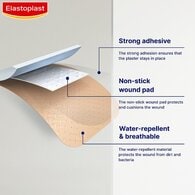 Elastoplast All-Purpose Water & Dirt Resistant, 40 Plasters