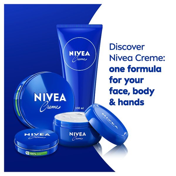 NIVEA Crème Moisturiser for Face Hands and Body 75ml Tin