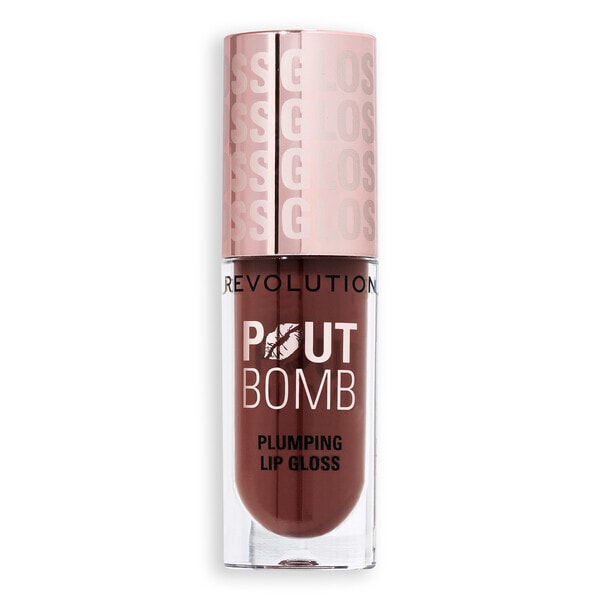 Revolution Pout Bomb Plumping Gloss Espresso Cool Nude