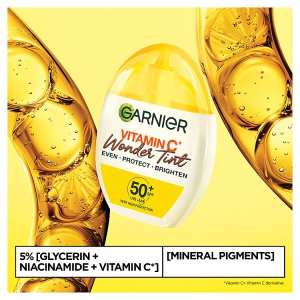 Garnier Vitamin C Wonder Tint SPF50+ Dark Shade for Even Tone 40ml