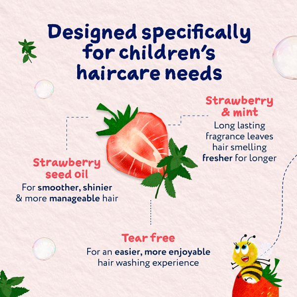 Childs Farm Tangle Taming Shampoo Strawberry & Mint 250Ml