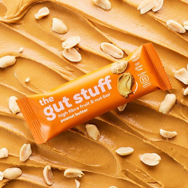The Gut Stuff Peanut Butter High Fibre Fruit & Nut Bar
