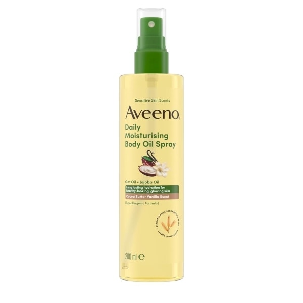 AVEENO Daily Moisturising Oil Spray Comforting Cocoa Vanilla 200ml?