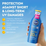 NIVEA SUN Protect & Moisture Sun Cream Lotion SPF 20, 200ml