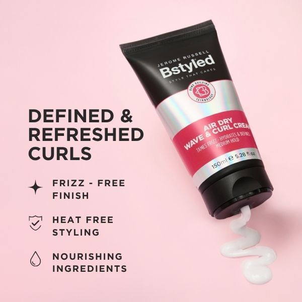 Jerome Russell Bstyled Air Dry Wave And Curl Cream 150ml