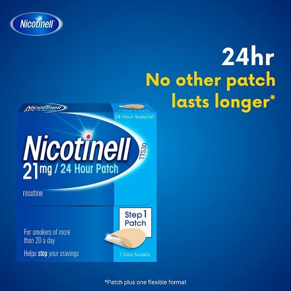 Nicotinell Step 1 Patch 21mg 7 Day Supply