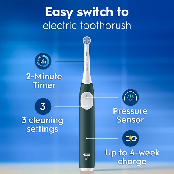 Oral-B iO2 Forest Green Electric Toothbrush + Travel Case