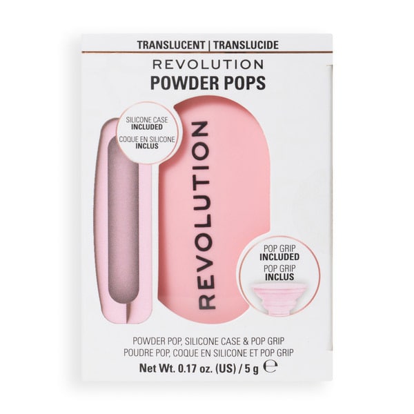 Mur Powder Pops Translucent & Pop Grip & Silicone Case Pink