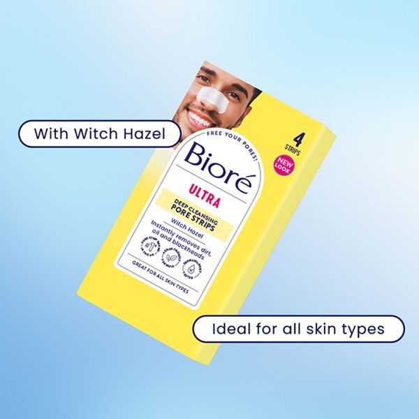 Bioré Witch Hazel Ultra Pore Strips 4pct
