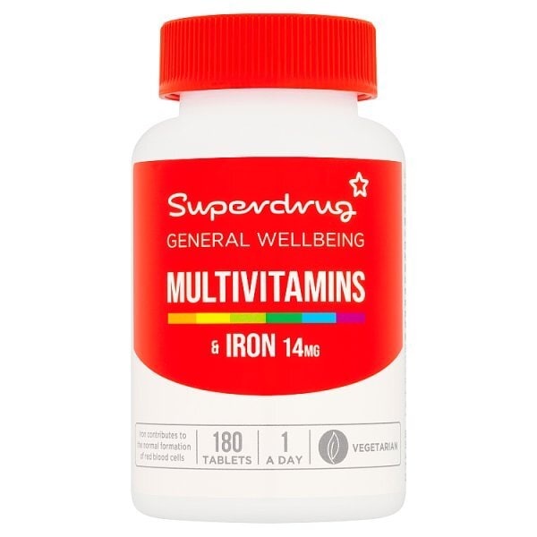 Superdrug Multi-vitamins With Iron 180s