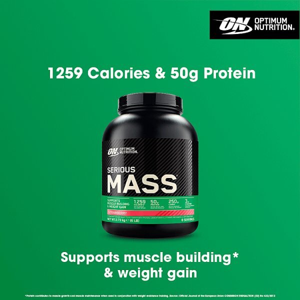 Optimum Nutrition Serious Mass Strawberry 2.73Kg