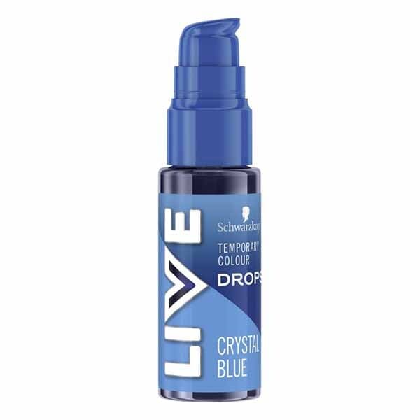 LIVE Drops Semi-Permanent Crystal Blue Hair Dye 30ml