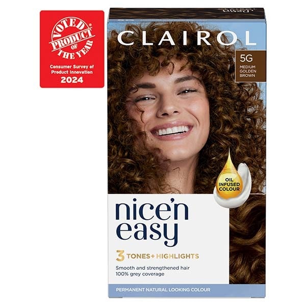 Clairol Nice'n Easy Hair Dye 5G Medium Golden Brown