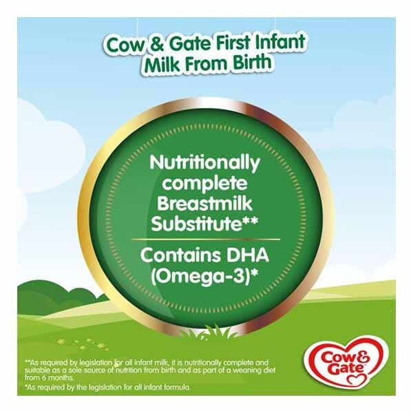 Cow & Gate 1 First Baby Milk Formula Liquid from Birth 1L