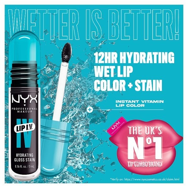 NYX Professional Makeup Lip IV Hydrating Gloss and Lip Stain