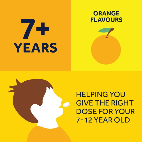 Nurofen Children 7+ Years Orange Soft Chewable Capsules 12S