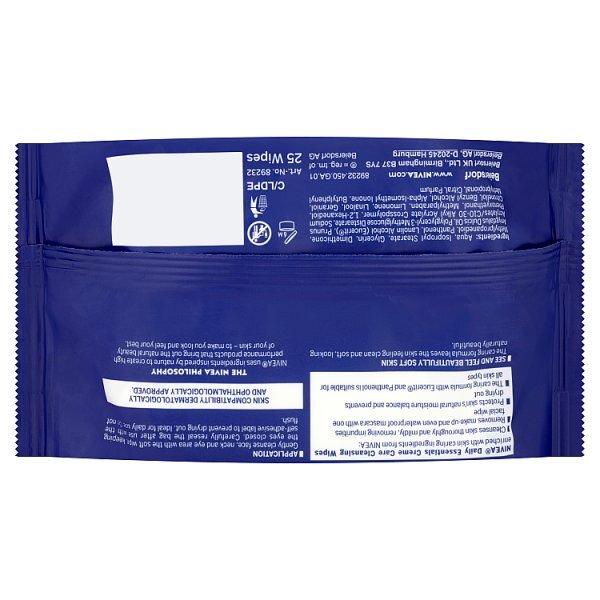 NIVEA Face Cleansing Wipes Crème Care, 25 wipes