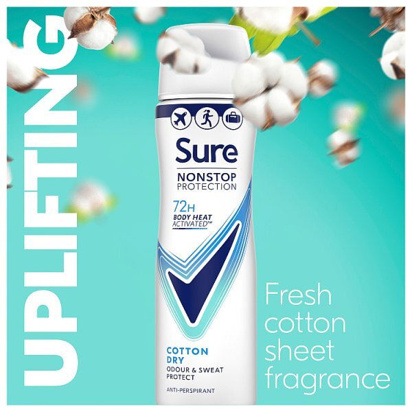 Sure Nonstop Protection Cotton Dry Anti-Perspirant Aerosol 75 ml