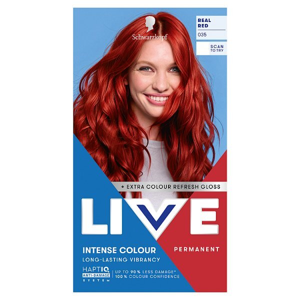 Schwarzkopf LIVE 035 Real Red Permanent Hair Dye