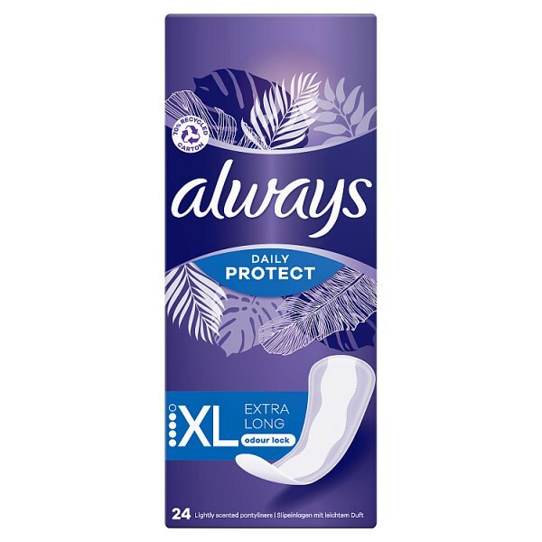 Always Dailies Long Plus Extra Protect Panty Liners x24