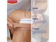 Elastoplast Fabric Elastic Roll Plaster, 2.5cm x 3m