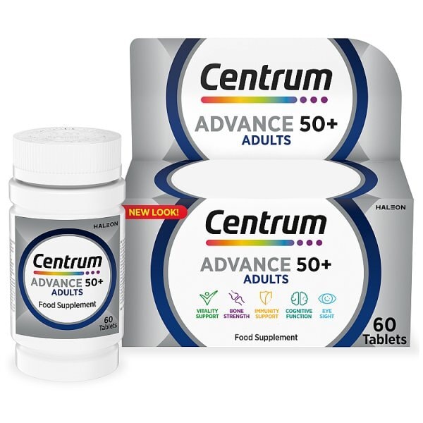 Centrum Advance 50+ Multivitamins & Minerals, 60 Tablets