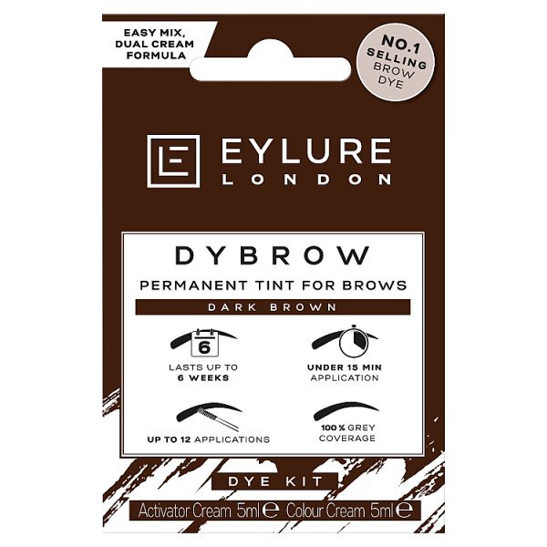 Eylure Dybrow - Dark Brown - Permanent Eyebrow Tint 5ml