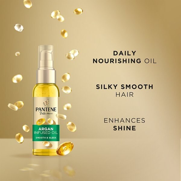 Pantene Pro-V Smooth & Sleek Hair Oil with Argan Oil 100ml