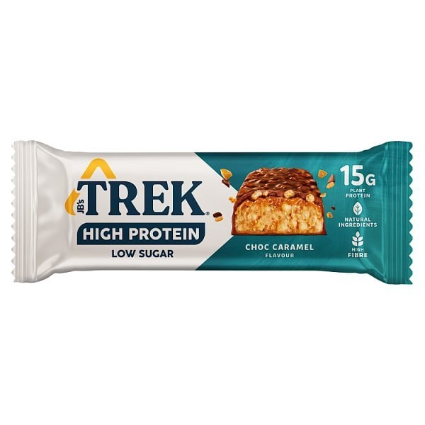 Trek High Protein Low Sugar Choc Caramel Protein Bar 55G
