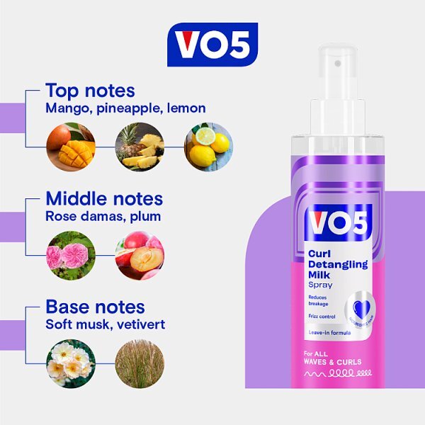 Vo5 Curl Detangling Milk Spray 200ml