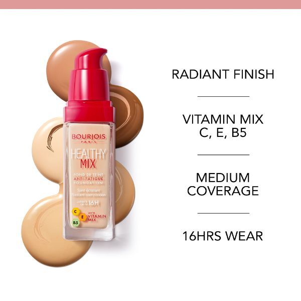 Bourjois Healthy Mix Anti-Fatigue Foundation Caramel