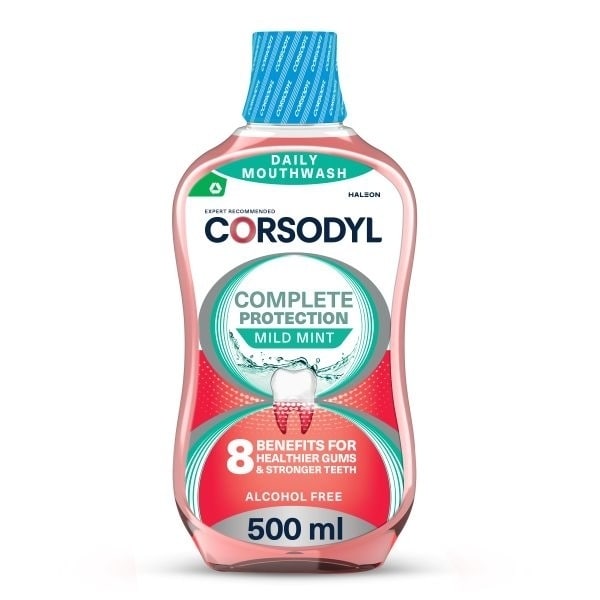 Corsodyl Complete Protection Mild Mint Mouthwash 500ml