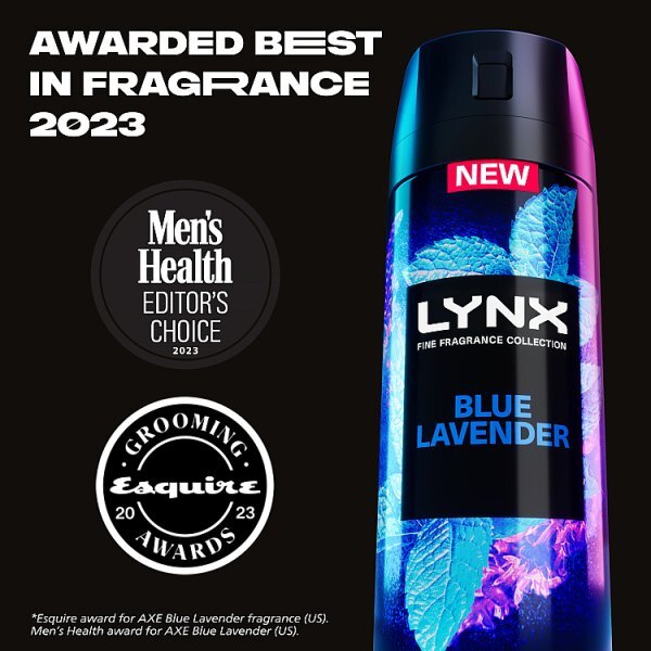 Lynx Fine Fragrance Premium Bodyspray Blue Lavender 150ml