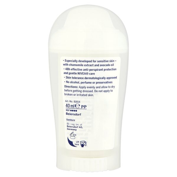 Nivea Sensitive & Pure Deodorant Stick 40ml