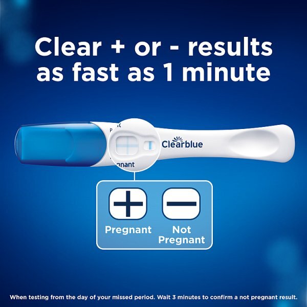 Clearblue Visual Rapid Detection Pregnancy Test - 3 Tests