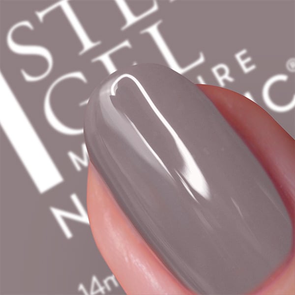 Nails.INC Its Topless Megan Mushroom Grey Polish 14ml