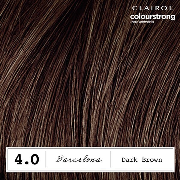 Clairol Colour Strong Permanent Hair Dye 4.0 Dark Brown