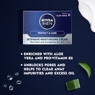 NIVEA MEN Moisturising Face Cream, Protect & Care, 50ml