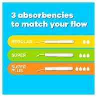 Tampax Super Tampons with Cardboard Applicator 20 Count