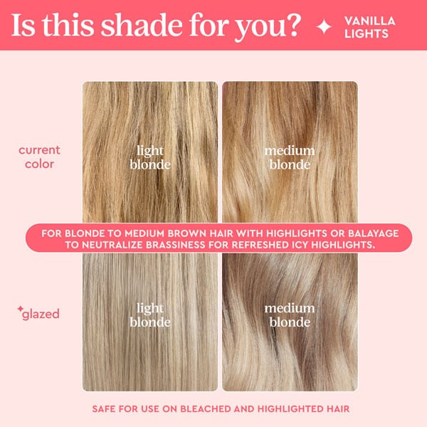 Glaze Supergloss Toning Conditioning Gloss Vanilla Lights 190ml