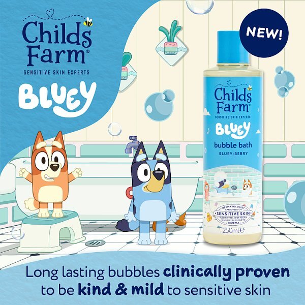 Childs Farm Bubble Bath Bluey-berry 250ml