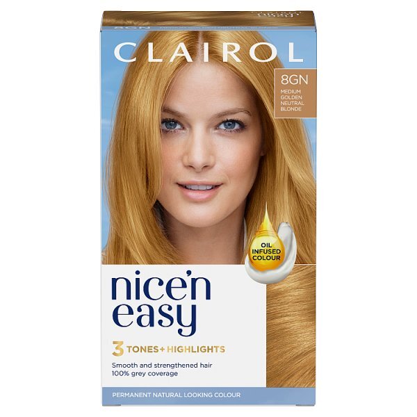 Clairol Nice'n Easy Hair Dye 8G Medium Golden Neutral Blonde