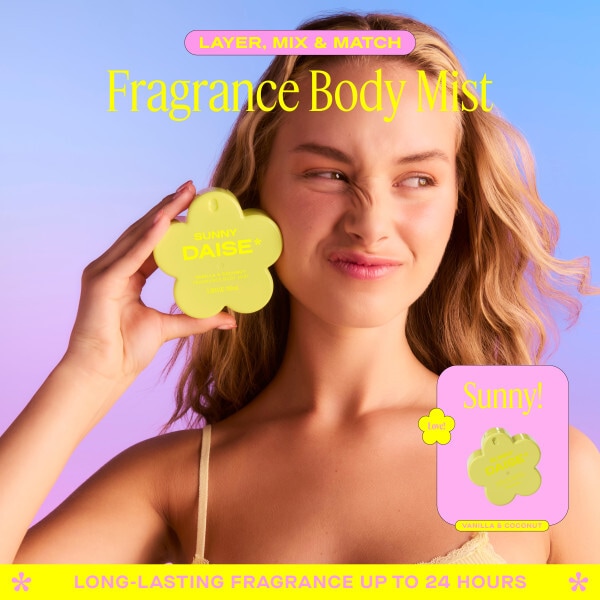 Daise Fragrance Body Mist Sunny Vanilla & Coconut 100ml