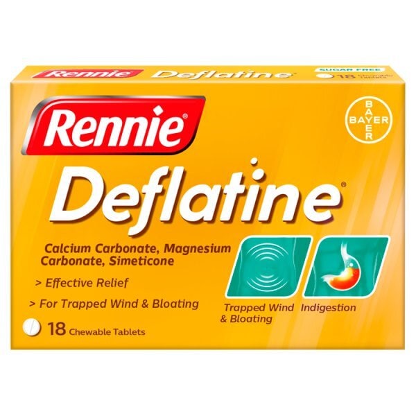 Rennie Deflatine 18 Chewable Tablets