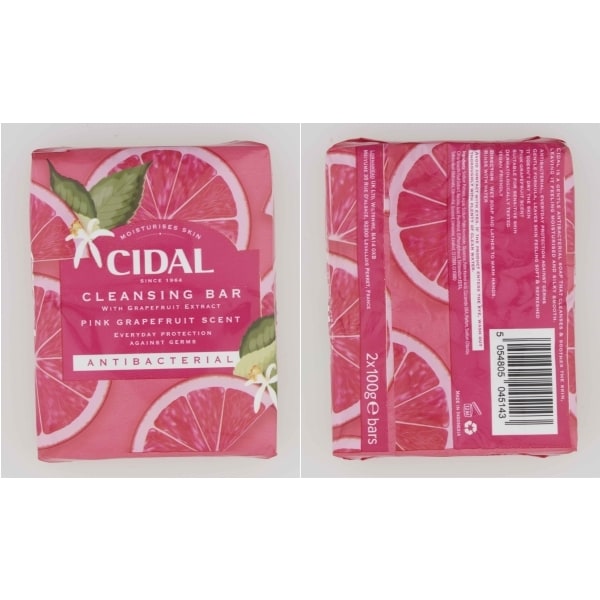 Cidal Pink Grapefruit Soap 2x 100g