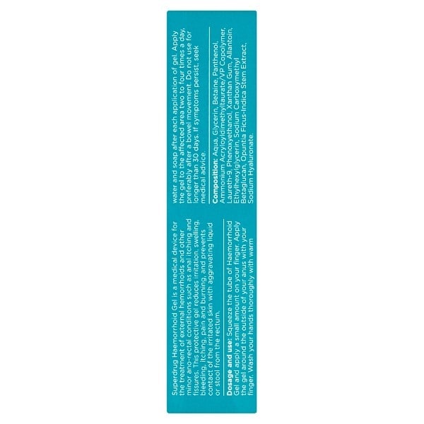 Superdrug Haemorrhoid Treatment Gel 40ml